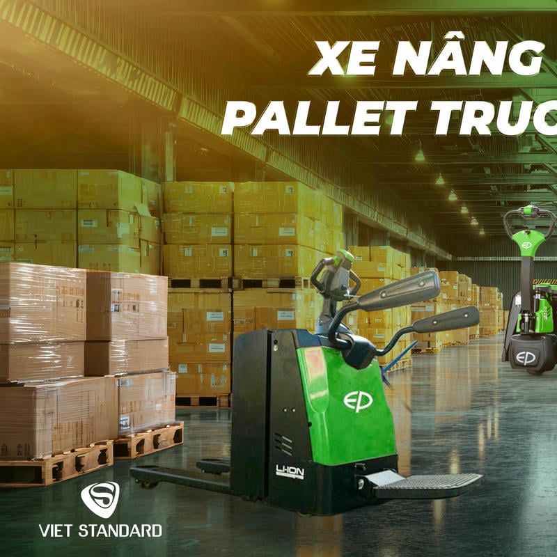 Xe nâng tay điện 3 tấn đáp ứng tốt nhu cầu kéo hàng, nâng pallet và